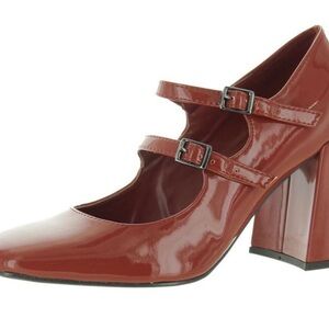 Marc Fisher Elegant Red Mary Jane Heels